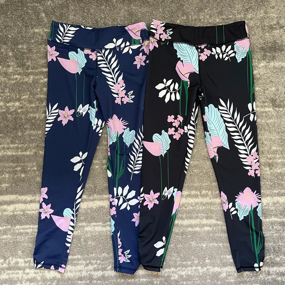 Fighting Eel Ava Sky Fit leggings pants size M EUC *set